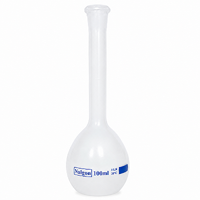 Balão Volumétrico Plástico 100ml em PP Autoclavável