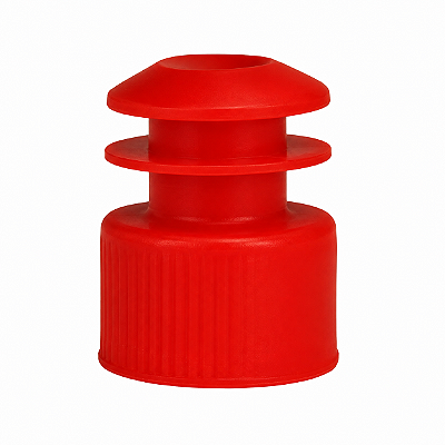 Tampa Para Tubo 12x75mm Tipo Flecha Raiada Cor Vermelha Pct C/ 1000un