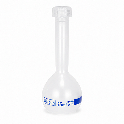 Balão Volumétrico Plástico 25ml em PP Autoclavável