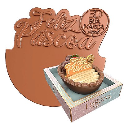 Cocoa Split Feliz Páscoa Personalizado