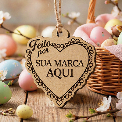 MTAG - Coração Brasão - 10/20/50/100/150/300 Unidades