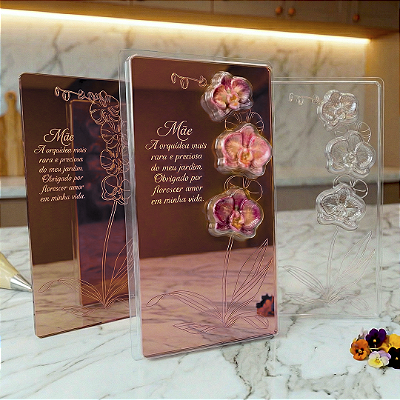 Cocoa Frame MINI - Coleção Dia das Mães - Orquídeas