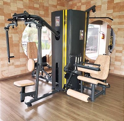 Multi Estação de Musculação Profissional com opçao Leg Press 4 to Gym-prof alto tráfego