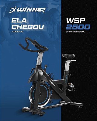 Bicicleta Spinning WSP 2500 Residencial Premium até 130 kg CUPOM FRETE GRÁTIS CIDADE DE SAO PAULO E SUL