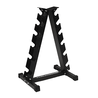 Torre para halteres Suporte de chão para pesos Evolution Fitness (opção 3,6 e 10 pares)