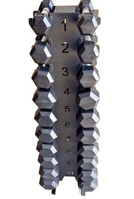 Kit torre + 10 pares halteres pegada 100% Inox