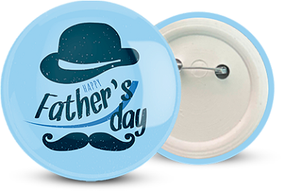 Botton Dia dos Pais Personalizado  2,5CM - 100 unidades