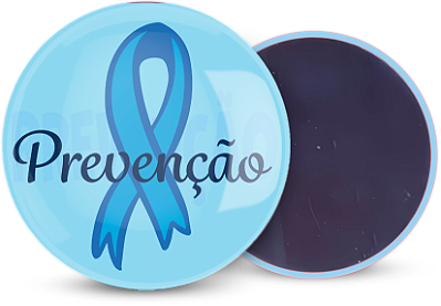 Botton Imã Novembro Azul Personalizado 3,5CM  - 100 unidades