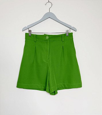 Shorts alfaiataria Verde Chiclé - Tam M