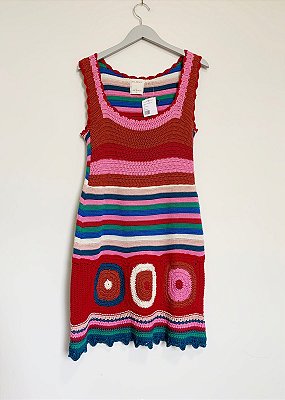 Vestido crochê Allmost Vintage - tam G