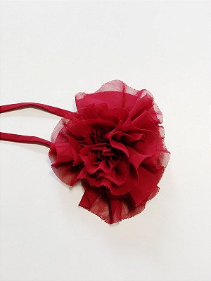 Chocker de flor vermelha PraEla