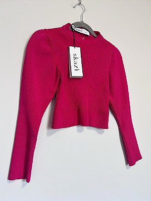 Blusa tricot cereja Skazi (NOVO)- Tam P - LOJINHA DA IZA TEGON