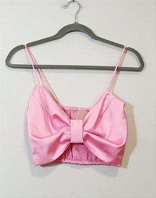 Top rosa laço Charth - Tam PP