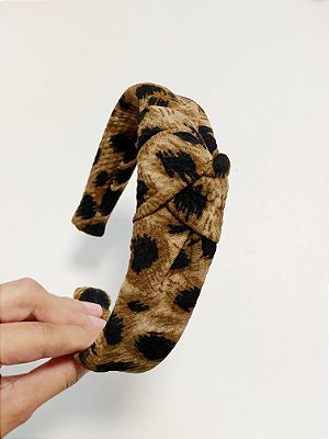 Tiara nó animal print - LOJINHA DA TABATA