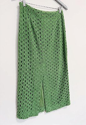 Saia midi laise verde By MB - tam P