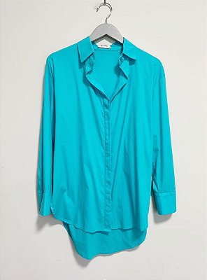 Camisa amarração azul Anne Fernandes - tam P