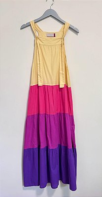 Vestido 3 marias colorido Lihá - tam P
