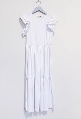 Vestido branco malha Samfy - tam P