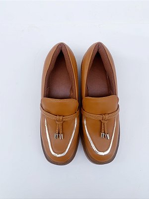Mocassim caramelo - tam 35
