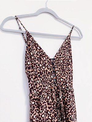 Vestido midi animal print Youcom - tam PP