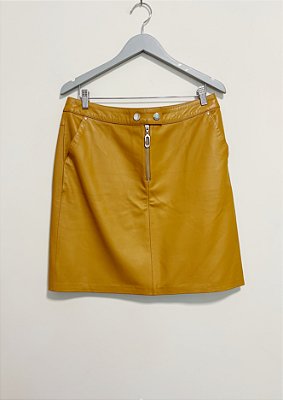 Saia couro caramelo Bobstore - tam 40
