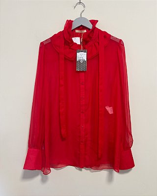 Camisa seda maryland Carol Bassi tam 42
