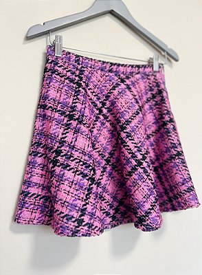 Saia mini tweed pink TIG - Tam 34