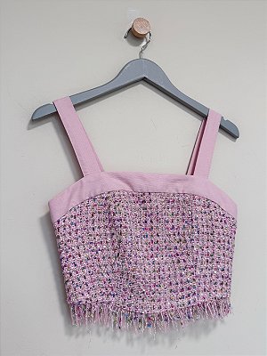 Conjunto blazer e top tweed Loft 747 - Tam P