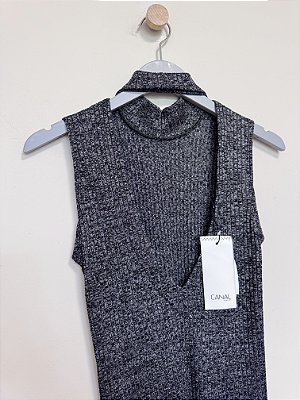 Body cinza Canal - Tam P