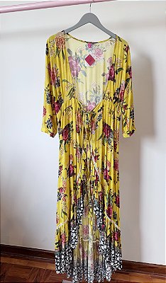 Vestido envelope floral Farm - tam M