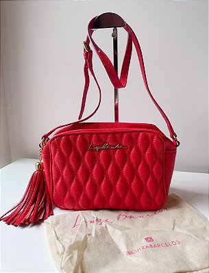 Bolsa Luiza Barcelos matelassê vermelha