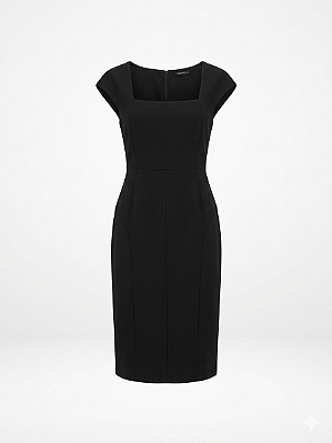 Vestido alfaiataria preto P.A. Concept - tam 42