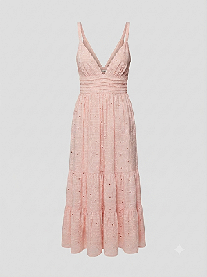 Vestido pala drapée rosa Skazi - tam M