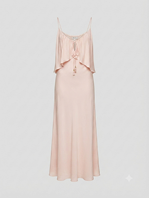 Vestido fluído rosa skazi - tam P