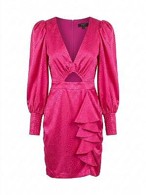 Vestido recortes pink Tvz - tam 36