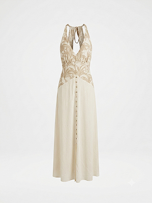 Vestido branco bordado Skunk - tam 42