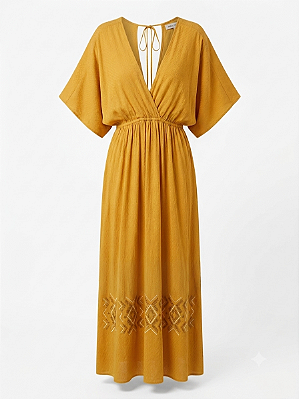 Vestido mostarda Dress To - tam M