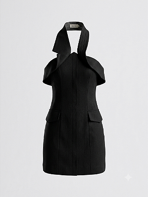 Vestido preto Skunk - tam 38