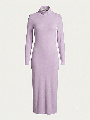 Vestido lilás gola alta Aqua - tam G