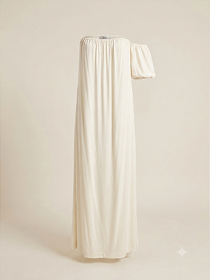 Vestido midi off white NK - tam 38