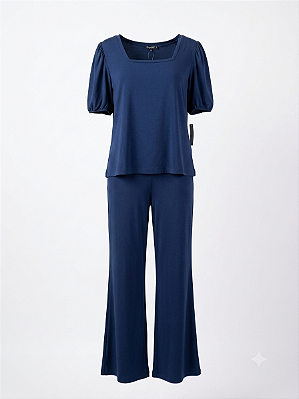 Conjunto azul Biografia - tam G1