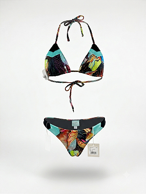 Biquíni veludo estampado New Beach - tam M