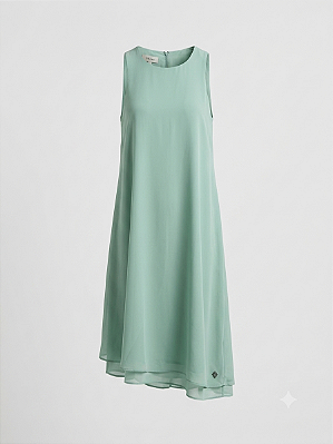 Vestido verde menta Murau - tam 42