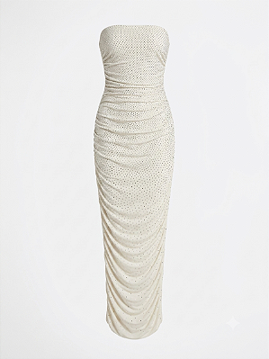 Vestido midi cristais Le Blog - tam 36