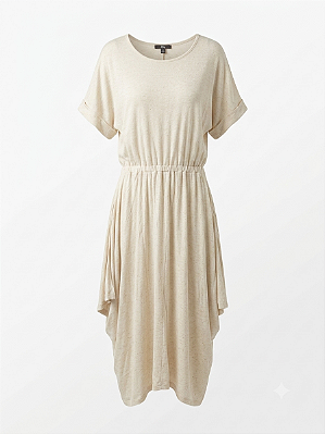 Vestido creme Grã Destino - tam M