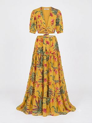 Conjunto floral Skazi - tam M