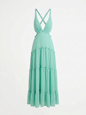Vestido verde água Praela - tam 40