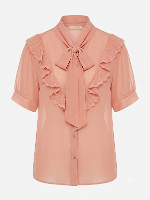 Camisa salmão Carol Bassi - tam G