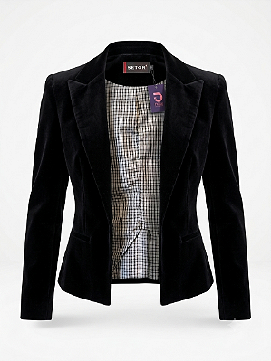 Blazer veludo preto Setor - tam G
