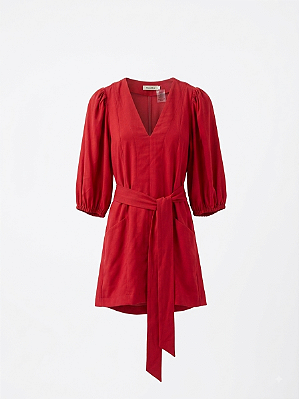 Vestido vermelho Shoulder - tam 36